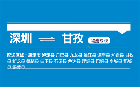 深圳至道孚县物流公司